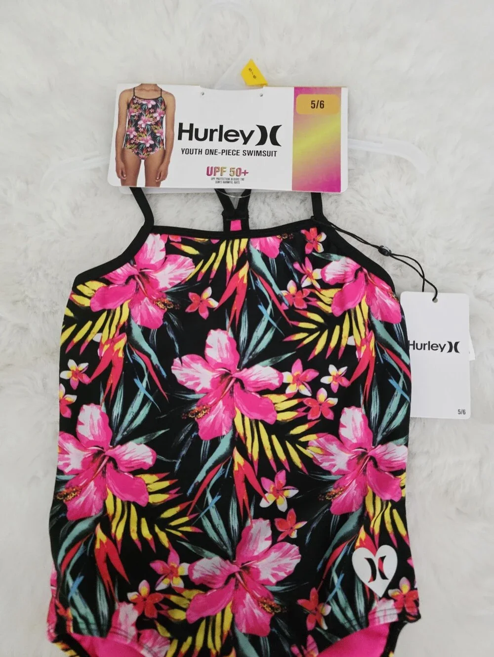 HURLEY🐙 Brand New One Piece Swimsuit SIZE 5/6